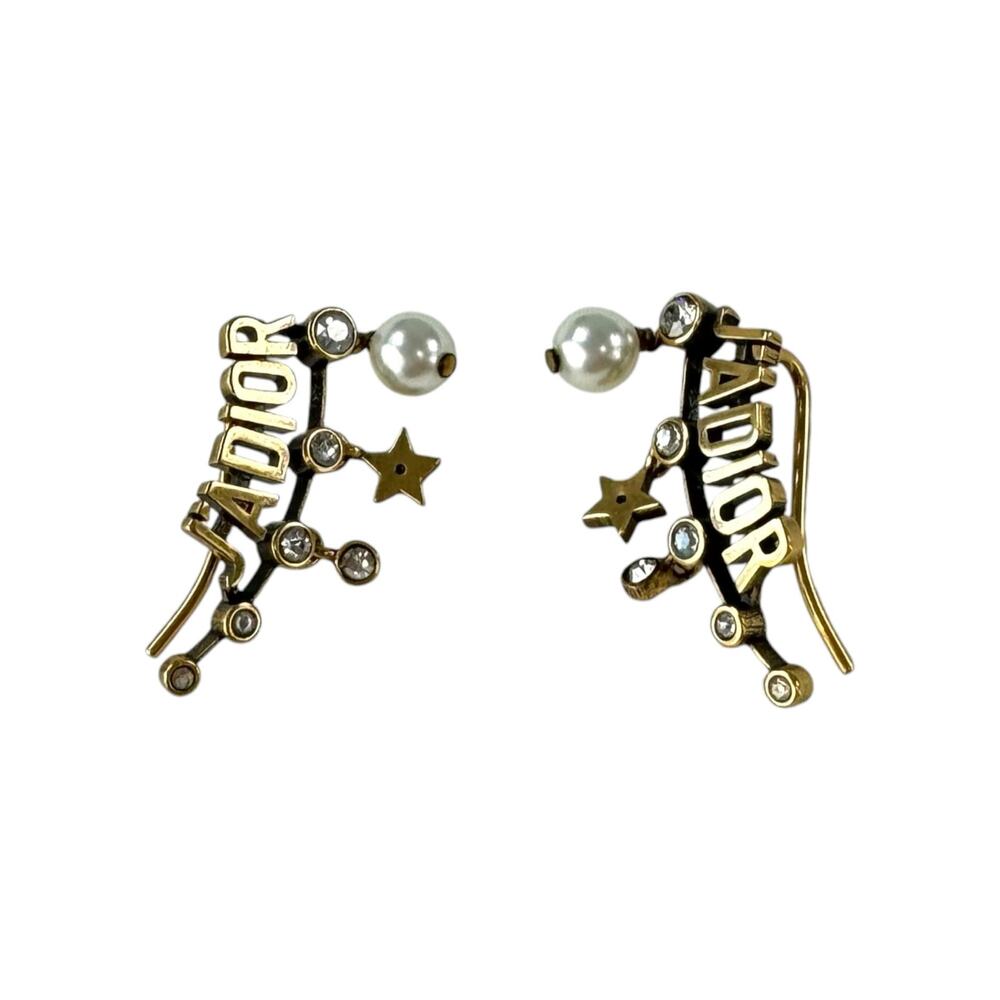 Dior Faux Pearl Crystal J'Adior Earrings